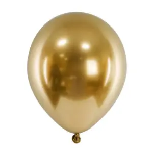 Globos de látex brillante, dorado, 46 cm, 5 uds.
