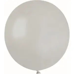 Globos de látex Gemar 48 cm, gris pastel, 50 uds.