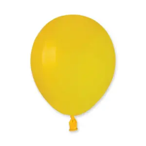 Globos de látex Gemar, amarillo, 5"/ 13 cm, 100 uds.