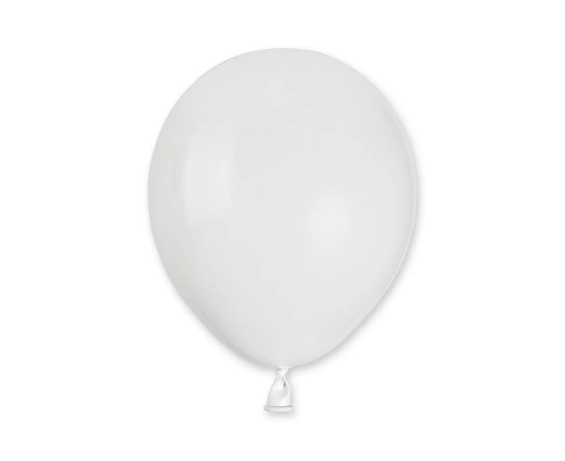 Globos de látex Gemar, blancos, 13 cm, 100 uds.