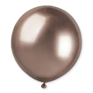 Globos de látex Gemar, brillante, oro rosa, cromo, 19"/ 48 cm, 25 uds.