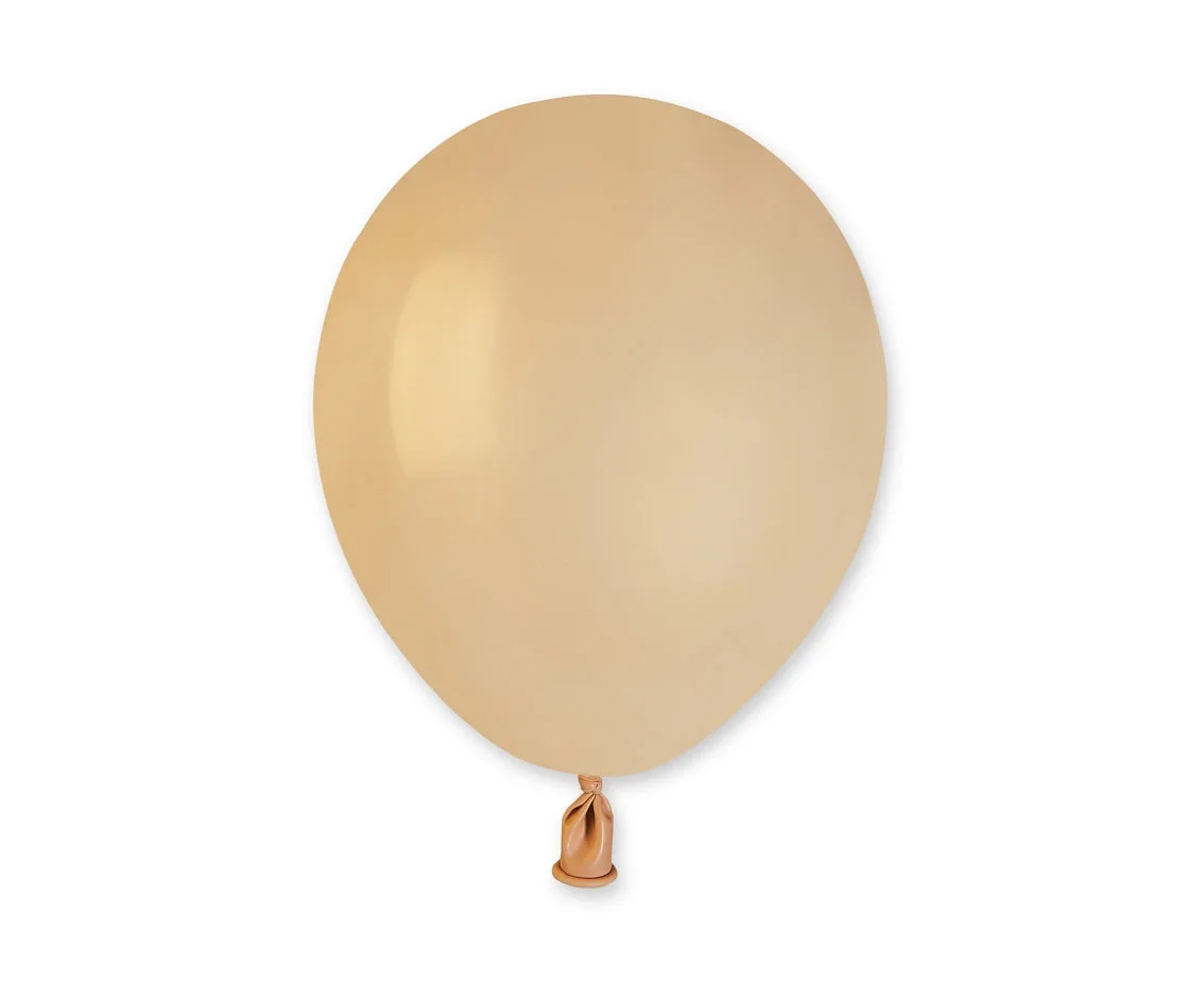 Globos de látex Gemar, color carne/nude, 5"/ 13 cm, 100 uds.
