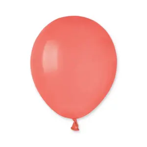 Globos de látex Gemar, coral, 5"/ 13 cm, 100 uds.