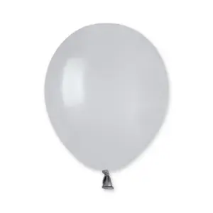 Globos de látex Gemar, gris, 5"/ 13 cm, 100 uds.