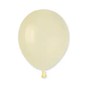 Globos de látex Gemar, marfil claro, 5"/ 13 cm, 100 uds.
