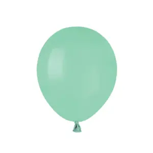 Globos de látex Gemar, verde menta, 13 cm, 100 unidades