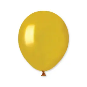 Globos de látex metalizados Gemar, dorados, 13 cm, 100 uds.