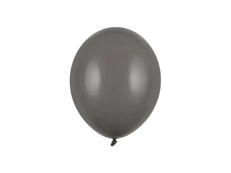 Globos Fuertes 23 cm, Gris Pastel, 100 uds