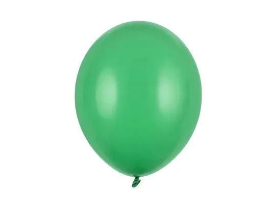 Globos Fuertes 23 cm, Verde Esmeralda Pastel, 100 uds