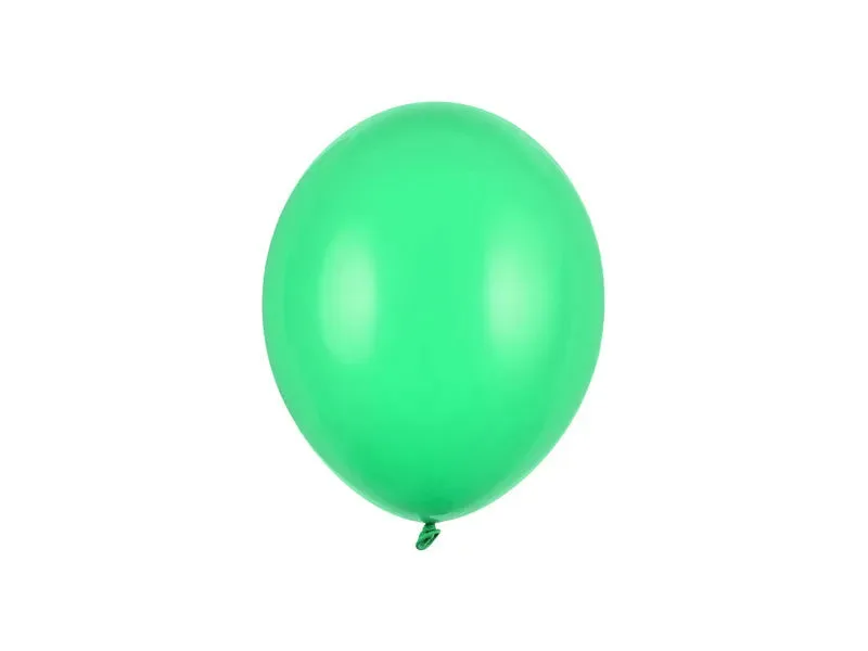 Globos Fuertes 23 cm, Verde Pastel, 100 uds
