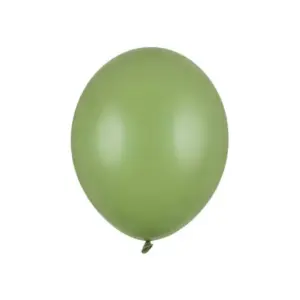 Globos Fuertes 23 cm, Verde Romero Pastel, 100 uds