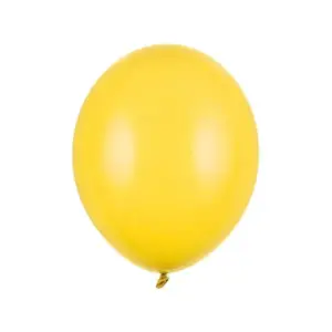 Globos Fuertes 27 cm, Amarillo Miel Pastel, 100 uds