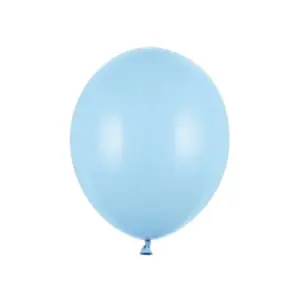 Globos Fuertes 27 cm, Azul Bebé Pastel, 100 uds