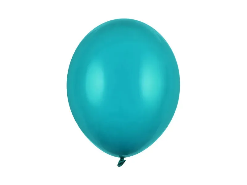 Globos Fuertes 27 cm, Azul Laguna Pastel, 100 uds