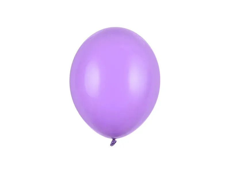 Globos Fuertes 27 cm, Azul Lavanda Pastel, 100 uds