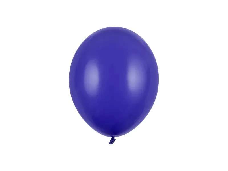 Globos Fuertes 27 cm, Azul Real Pastel, 100 uds