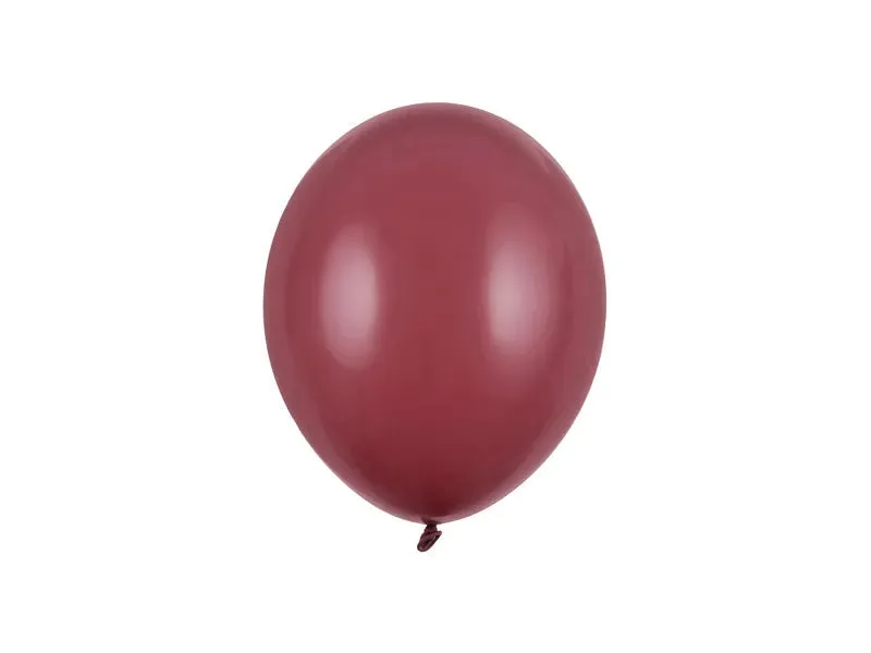 Globos Fuertes 27 cm, Ciruela Pastel, 100 uds