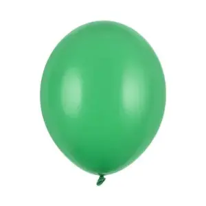 Globos Fuertes 27 cm, Verde Esmeralda Pastel, 100 uds