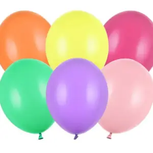Globos Fuertes 30 cm, Mezcla Pastel, 50 uds