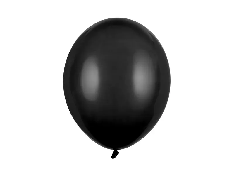 Globos Fuertes 30cm, Negro Pastel, 100 uds