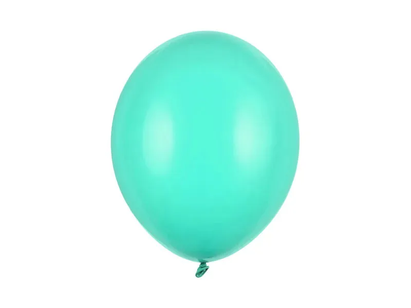 Globos resistentes 30cm, verde menta pastel, 100 uds.