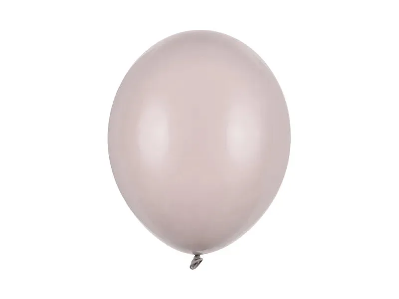 Globos resistentes de 27 cm, color gris cálido pastel, 100 unidades