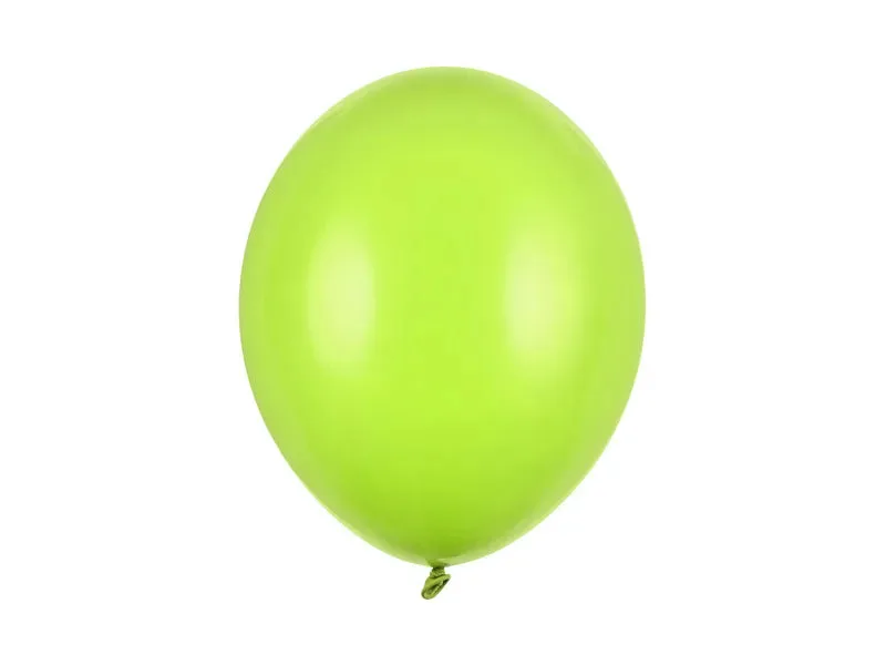 Globos resistentes de 27 cm, color verde lima pastel, 100 unidades
