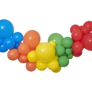 Guirnalda de globos DIY "Arcoíris", 65 globos + cinta