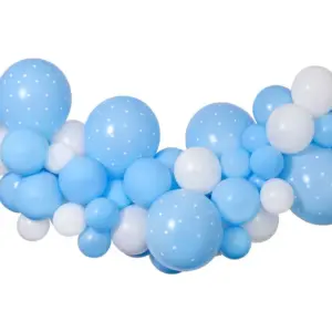 Guirnalda de globos DIY, azul, 65 globos + cinta