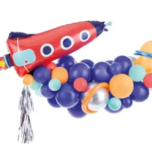 Guirnalda de globos DIY Cohete, 154x130 cm