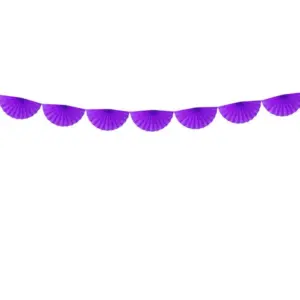 Guirnalda de papel de seda, violeta, 3 m