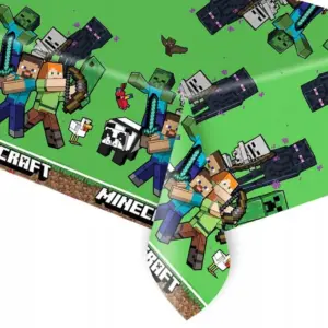 Mantel de plástico Minecraft, 120x180 cm, 1 ud