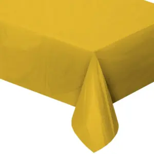 Mantel metalizado dorado, plástico, 137x183 cm