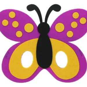 Máscara de fieltro Mariposa, 19x12 cm