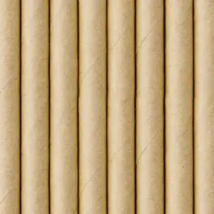 Pajitas de papel kraft, 19,5 cm, 10 uds.