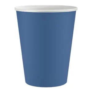 Vasos de papel, azul oscuro, 250 ml, 6 uds.