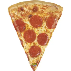 Pizza con globos de aluminio, 29" / 58x73 cm