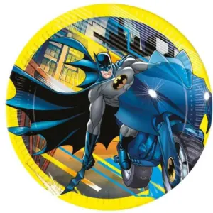 Platos de papel Batman, 23 cm, 8 uds.