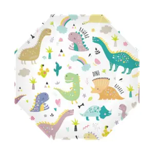 Platos de papel Dinosaurios, 23 cm, 6 uds.