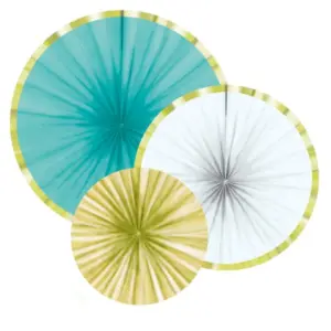 Rosetas decorativas Pineapple Vibes, 16 - 35 cm, juego de 3 piezas