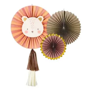 Rosetas decorativos Leo, 26-43 cm, juego de 3 piezas