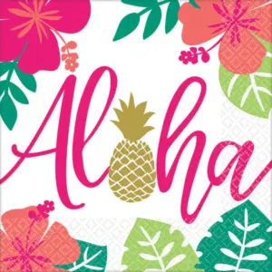 Servilletas de papel Aloha, 33 x 33 cm, 16 uds.