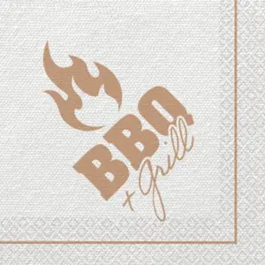 Servilletas de papel BBQ & Grill Party, 33 x 33 cm, 16 uds.