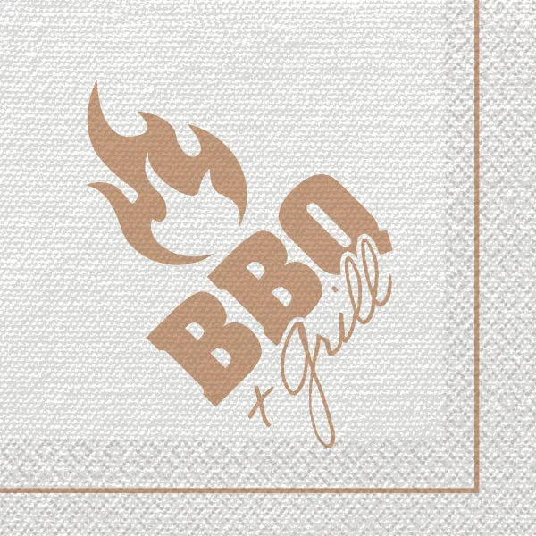 Servilletas de papel BBQ & Grill Party, 33 x 33 cm, 16 uds.