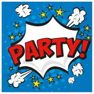 Servilletas de papel Boom Party, 33x33 cm, 20 uds.