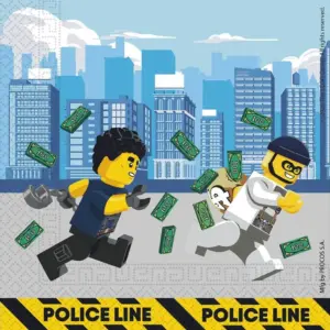 Servilletas de papel Lego City, 33x33 cm, 20 uds.