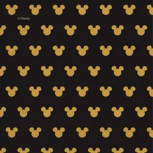 Servilletas de papel Mickey Mouse Oro, 33x33 cm, 20 uds