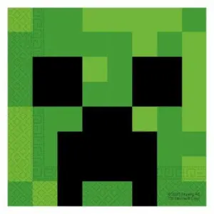 Servilletas de papel Minecraft, 33x33 cm, 20 uds.
