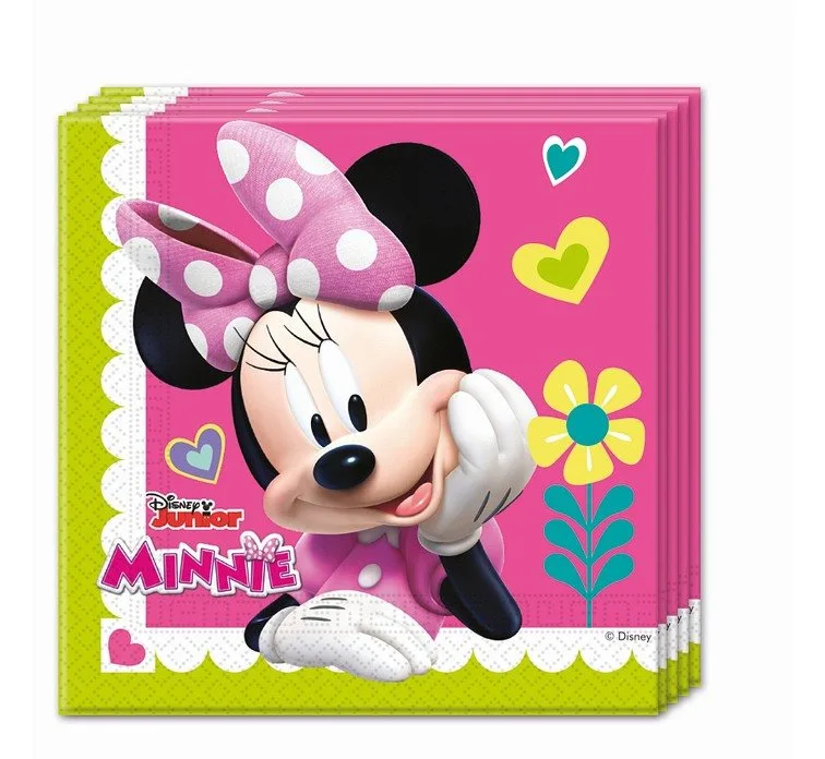 Servilletas de papel Minnie Mouse Junior, 33x33 cm, 20 uds.