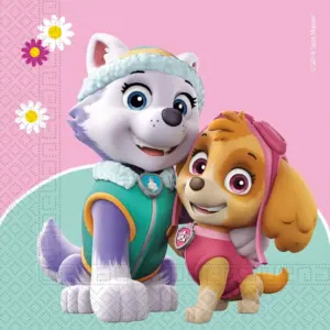 Servilletas de papel Patrulla Canina: Skye y Everest, 33x33 cm, 20 uds.